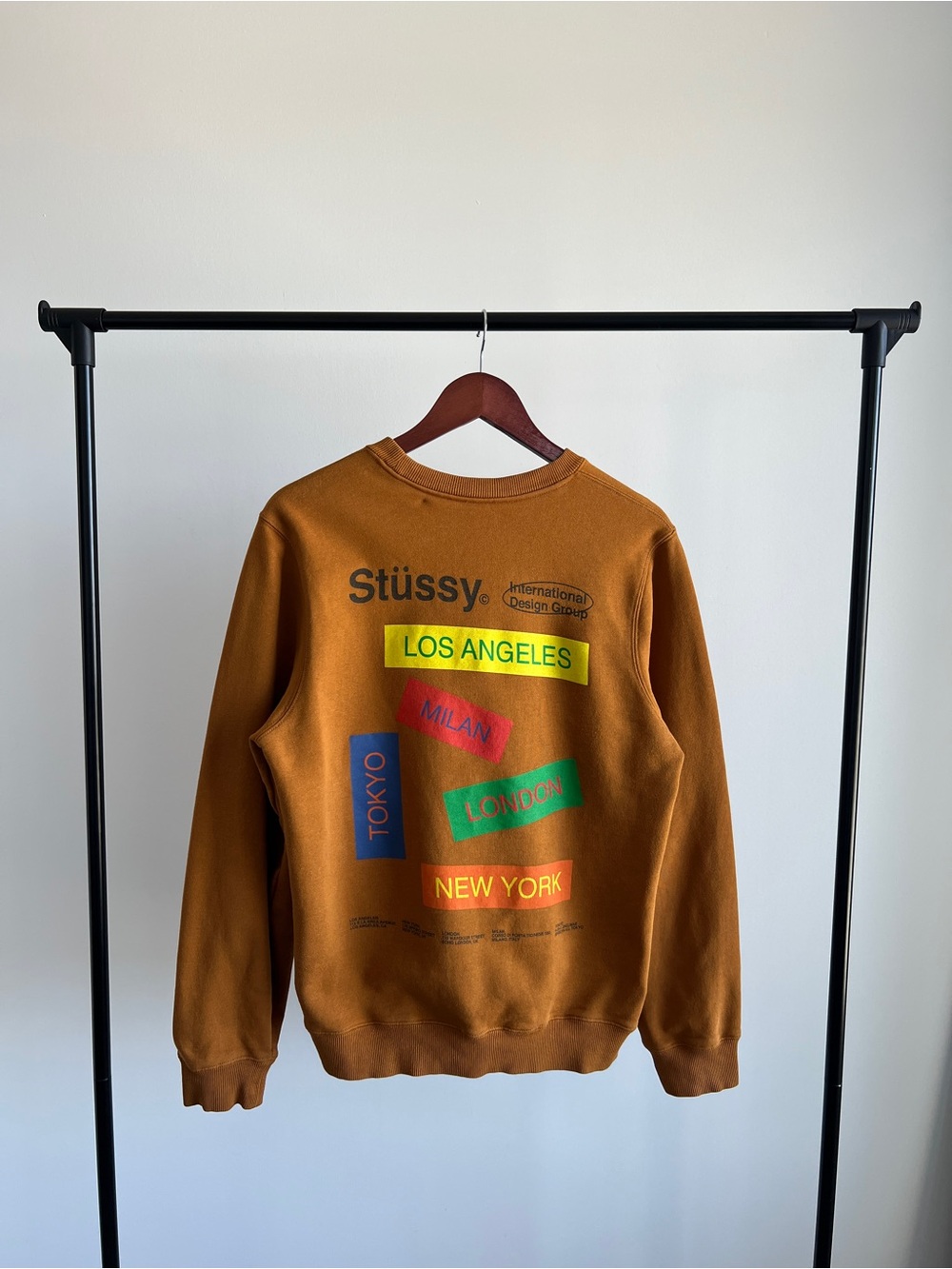 Stussy Sweatshirt City Banners Crew Authentic